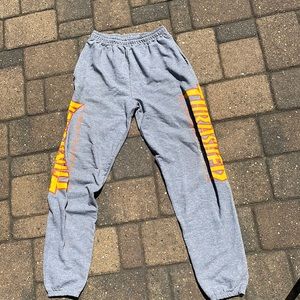 Mens Thrasher flame logo sweatpants